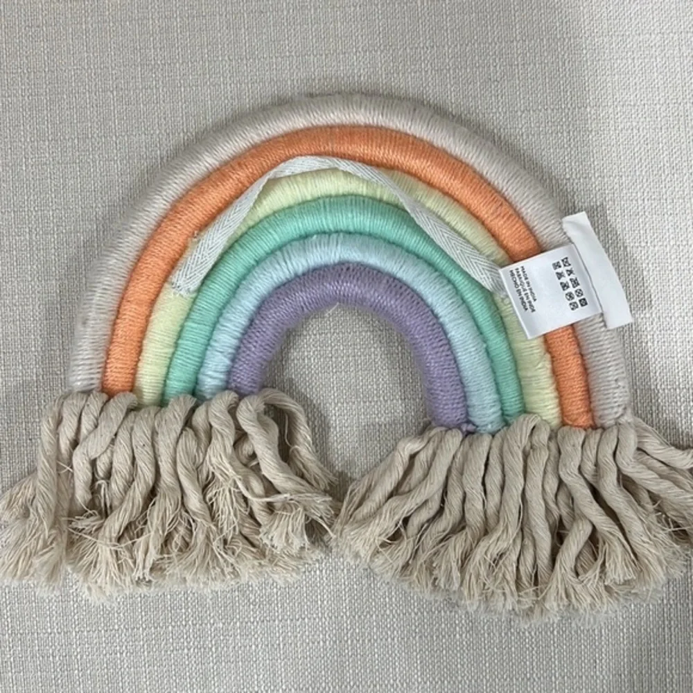 Anthropologie Mandi Smethells~Woven Rainbow Wall Hanging